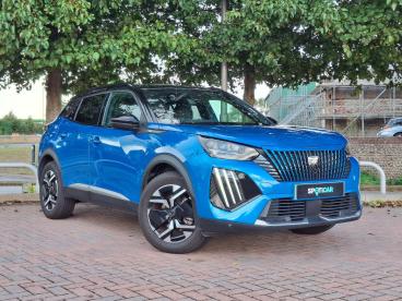 SPOTICAR Peugeot 2008 E-2008 50kwh Gt Auto 5dr (7kw Charger) Used Car - Suv Electric Blue - Worthing - 1200529070_1