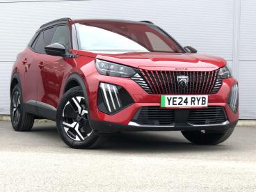 SPOTICAR Peugeot 2008 E-2008 50kwh Gt Auto 5dr (7kw Charger) Used Car - Suv Electric Red - Keighley - 1200549394_1