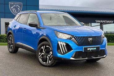 SPOTICAR Peugeot 2008 E-2008 50kwh Allure Auto 5dr (7kw Charger) Used Car - Suv Electric Blue - Chester - 1200556223_1