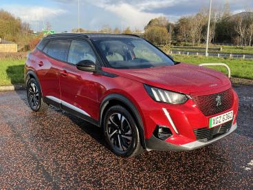 SPOTICAR Peugeot 2008 E-2008 50kwh Gt Auto 5dr (7kw Charger) Used Car - Suv Electric Red - Portadown - 1200563515_1