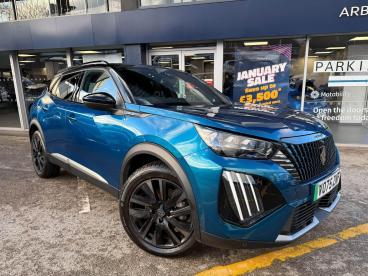 SPOTICAR Peugeot 2008 E-2008 54kwh Gt Premium Auto 5dr (7kw Charger) Used Car - Suv Electric Blue - Stourbridge - 1200570871_1