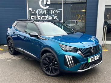 SPOTICAR Peugeot 2008 E-2008 54kwh Gt Premium Auto 5dr (7kw Charger) Used Car - Suv Electric Blue - Watford - 1200581175_1