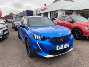 SPOTICAR Peugeot 2008 E-2008 50kwh Gt Auto 5dr (7kw Charger) Used Car - Suv Electric Blue - Colchester - 1200589289_1