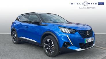 SPOTICAR Peugeot 2008 E-2008 50kwh Gt Auto 5dr (7kw Charger) Used Car - Suv Electric Blue - Nottingham - 1200594939_1
