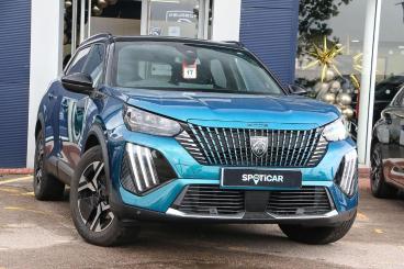 SPOTICAR Peugeot 2008 E-2008 50kwh Gt Auto 5dr (11kw Charger) Used Car - Suv Electric Blue - Bulkington - 1200631241_1