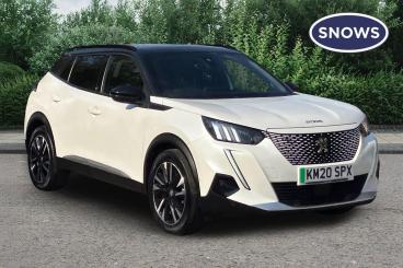 SPOTICAR Peugeot 2008 E-2008 50kwh Gt Line Auto 5dr Used Car - Suv Electric White - Newbury - 1200631337_1