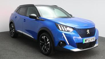 SPOTICAR Peugeot 2008 E-2008 50kwh Gt Auto 5dr (7kw Charger) Used Car - Suv Electric Blue - St. Austell - 1200634125_1