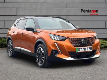 SPOTICAR Peugeot 2008 E-2008 50kwh Gt Line Auto 5dr Used Car - Suv Electric Orange - Lincoln - 1200638075_1