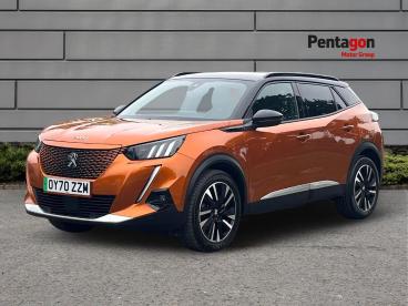 SPOTICAR Peugeot 2008 E-2008 50kwh Gt Line Auto 5dr Used Car - Suv Electric Orange - Lincoln - 1200638075_3