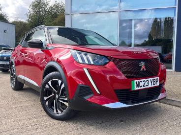 SPOTICAR Peugeot 2008 E-2008 50kwh Gt Auto 5dr (7kw Charger) Used Car - Suv Electric Red - Kettering - 1200641546_1