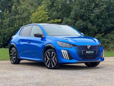 SPOTICAR Peugeot 208 E-208 51kwh Gt Auto 5dr (7.4kw Charger) Used Car - Hatchback Electric Blue - Eastbourne - 1200530582_1