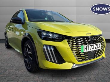 SPOTICAR Peugeot 208 E-208 51kwh Gt Auto 5dr (7.4kw Charger) Used Car - Hatchback Electric Yellow - Portsmouth - 1200547976_1