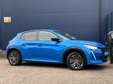 SPOTICAR Peugeot 208 E-208 50kwh Allure Premium + Auto 5dr (7kw Charger) Used Car - Hatchback Electric Blue - Crewe - 1200551816_1