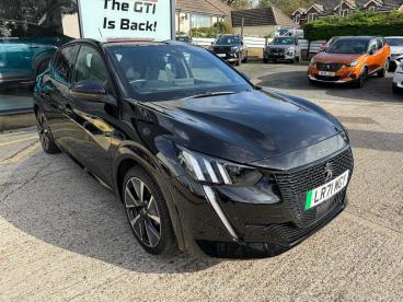 SPOTICAR Peugeot 208 E-208 50kwh Gt Auto 5dr Used Car - Hatchback Electric Black - Hastings - 1200552654_1