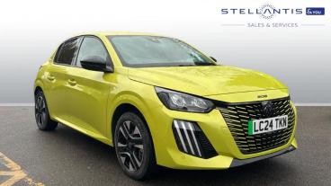 SPOTICAR Peugeot 208 E-208 50kwh E-style Auto 5dr (7.4kw Charger) Used Car - Hatchback Electric Yellow - Wimbledon - 1200553850_1