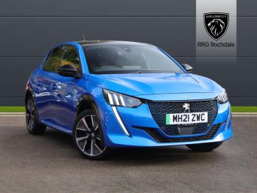 SPOTICAR Peugeot 208 E-208 50kwh Gt Auto 5dr Used Car - Hatchback Electric Blue - Rochdale - 1200556381_1