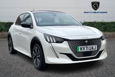 SPOTICAR Peugeot 208 E-208 50kwh Gt Premium Auto 5dr Used Car - Hatchback Electric White - Newark On Trent - 1200557554_1