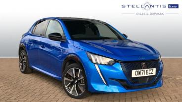 SPOTICAR Peugeot 208 E-208 50kwh Gt Premium Auto 5dr Used Car - Hatchback Electric Blue - London - 1200570254_1