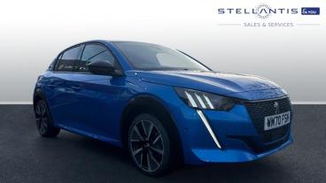 SPOTICAR Peugeot 208 E-208 50kwh Gt Auto 5dr Used Car - Hatchback Electric Blue - Leicester - 1200572611_1