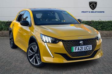 SPOTICAR Peugeot 208 E-208 50kwh Gt Auto 5dr Used Car - Hatchback Electric Yellow - Newark On Trent - 1200574186_1