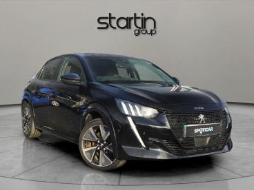 SPOTICAR Peugeot 208 E-208 50kwh Gt Auto 5dr (7kw Charger) Used Car - Hatchback Electric Black - Worcester - 1200574408_1