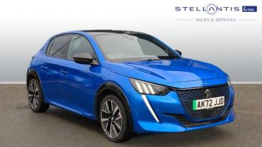 SPOTICAR Peugeot 208 E-208 50kwh Gt Premium Auto 5dr (7kw Charger) Used Car - Hatchback Electric Blue - Sheffield - 1200576787_1