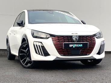 SPOTICAR Peugeot 208 E-208 51kwh Gt Auto 5dr (7.4kw Charger) Used Car - Hatchback Electric White - Keighley - 1200576952_1