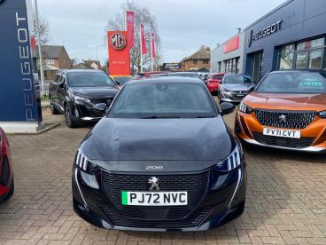 SPOTICAR Peugeot 208 E-208 50kwh Gt Auto 5dr (7.4kw Charger) Used Car - Hatchback Electric Black - Colchester - 1200582200_1