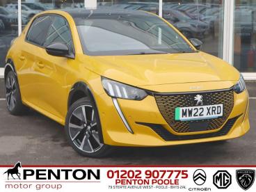 SPOTICAR Peugeot 208 E-208 50kwh Gt Premium Auto 5dr (7kw Charger) Used Car - Hatchback Electric Yellow - Poole - 1200583449_1