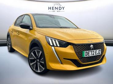 SPOTICAR Peugeot 208 E-208 50kwh Gt Premium Auto 5dr (7kw Charger) Used Car - Hatchback Electric Yellow - Tonbridge - 1200584766_1