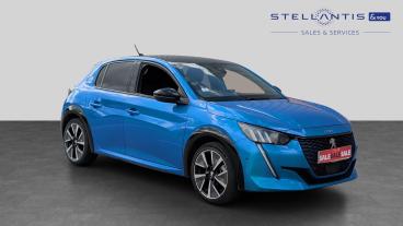 SPOTICAR Peugeot 208 E-208 50kwh Gt Auto 5dr (7kw Charger) Used Car - Hatchback Electric Blue - Liverpool - 1200605562_1
