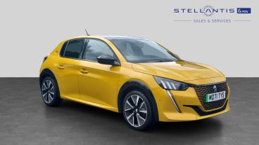 SPOTICAR Peugeot 208 E-208 50kwh Gt Premium Auto 5dr Used Car - Hatchback Electric Yellow - Sale - 1200607886_1