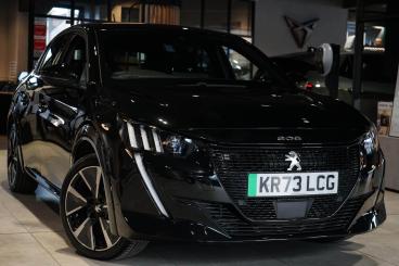 SPOTICAR Peugeot 208 E-208 50kwh Gt Premium Auto 5dr (7kw Charger) Used Car - Hatchback Electric Black - Stourbridge - 1200643352_1
