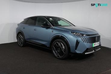 SPOTICAR Peugeot E-3008 73kwh Gt Auto 5dr Used Car - Suv Electric Blue - Ashford - 1200550084_1