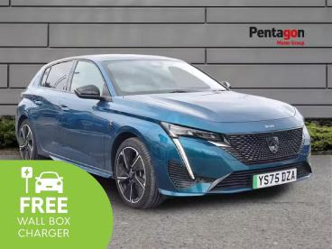 SPOTICAR Peugeot 308 E-308 54kwh Gt Auto 5dr Used Car - Saloon Electric Blue - Barnsley - 1200631533_1