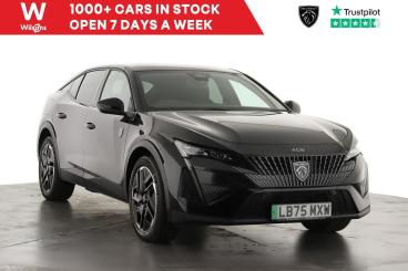 SPOTICAR Peugeot E-408 58kwh Gt Fastback Auto 5dr Used Car - Saloon Electric Black - Epsom - 1200590411_1