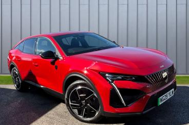 SPOTICAR Peugeot E-408 58kwh Gt Fastback Auto 5dr Used Car - Saloon Electric Red - Taunton - 1200593809_1