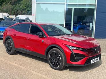 SPOTICAR Peugeot E-408 58kwh Gt Fastback Auto 5dr Used Car - Saloon Electric Red - Kettering - 1200599544_1