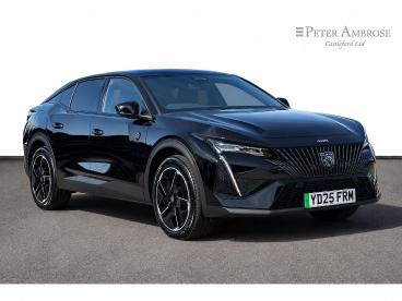 SPOTICAR Peugeot E-408 58kwh Gt Fastback Auto 5dr Used Car - Saloon Electric Black - Castleford - 1200604712_1