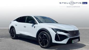 SPOTICAR Peugeot E-408 58kwh Gt Fastback Auto 5dr Used Car - Saloon Electric White - Nottingham - 1200605548_1
