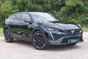 SPOTICAR Peugeot E-408 58kwh Gt Fastback Auto 5dr Used Car - Saloon Electric Black - Eastbourne - 1200609175_1