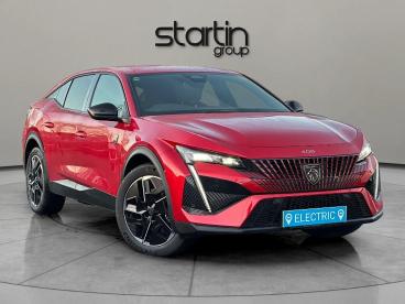 SPOTICAR Peugeot E-408 58kwh Gt Fastback Auto 5dr Used Car - Saloon Electric Red - Worcester - 1200614233_1