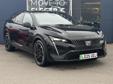 SPOTICAR Peugeot E-408 58kwh Gt Fastback Auto 5dr Used Car - Saloon Electric Black - Watford - 1200619550_1