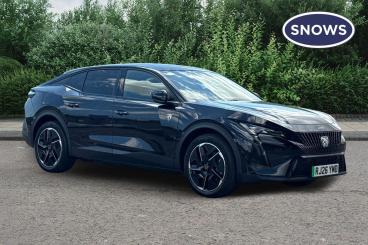 SPOTICAR Peugeot E-408 58kwh Gt Fastback Auto 5dr Used Car - Saloon Electric Black - Chichester - 1200623656_1