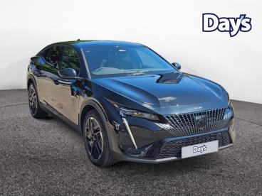 SPOTICAR Peugeot E-408 58kwh Gt Fastback Auto 5dr Used Car - Saloon Electric Black - Swansea - 1200628559_1