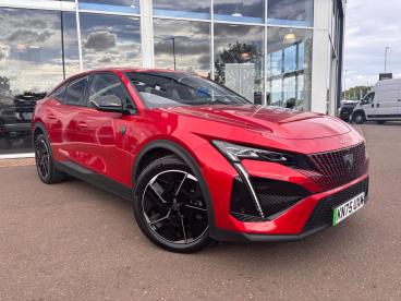 SPOTICAR Peugeot E-408 58kwh Gt Fastback Auto 5dr Used Car - Saloon Electric Red - Boston - 1200631936_1