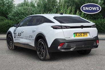 SPOTICAR Peugeot E-408 58kwh Gt Fastback Auto 5dr Used Car - Saloon Electric White - Basingstoke - 1200633345_3
