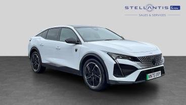 SPOTICAR Peugeot E-408 58kwh Gt Fastback Auto 5dr Used Car - Saloon Electric White - Preston - 1200636888_1