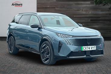 SPOTICAR Peugeot 5008 E-5008 73kwh Gt Auto 5dr Used Car - Mpv Electric Blue - Wrexham - 1200527326_1