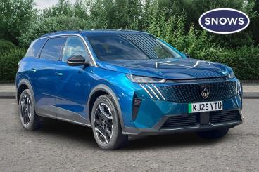 SPOTICAR Peugeot 5008 E-5008 73kwh Allure Auto 5dr Used Car - Mpv Electric Blue - Chichester - 1200601570_1